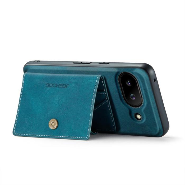 JEEHOOD - JEEHOOD Google Pixel 9a Fodral Äkta Läder - Blå