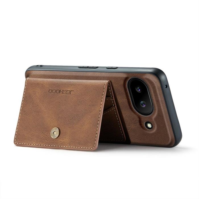 JEEHOOD - JEEHOOD Google Pixel 9a Fodral Äkta Läder - Brun