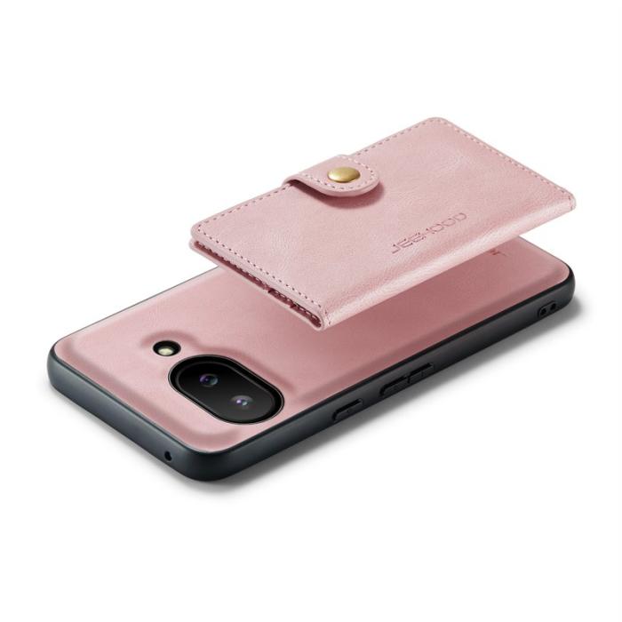 JEEHOOD - JEEHOOD Google Pixel 9a Fodral Äkta Läder - Rosa