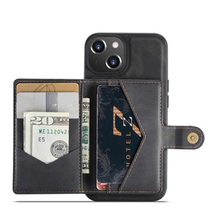 JEEHOOD - JEEHOOD iPhone 13 Fodral Konstläder - Svart