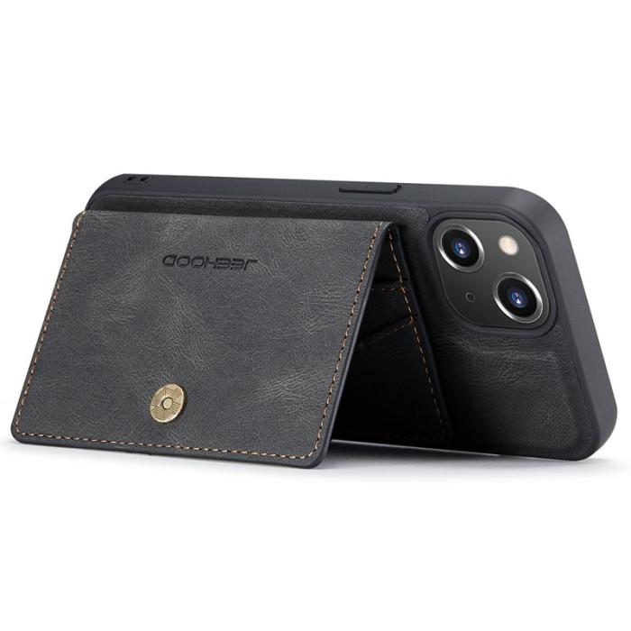 JEEHOOD - JEEHOOD iPhone 13 Fodral Konstläder - Svart