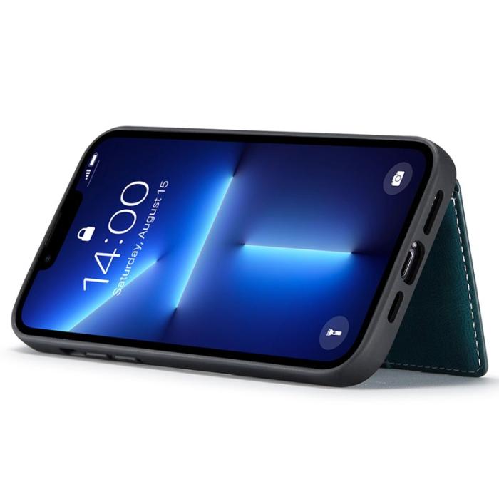 JEEHOOD - JEEHOOD iPhone 13 Pro Fodral Konstläder Plast Skydd - Blå