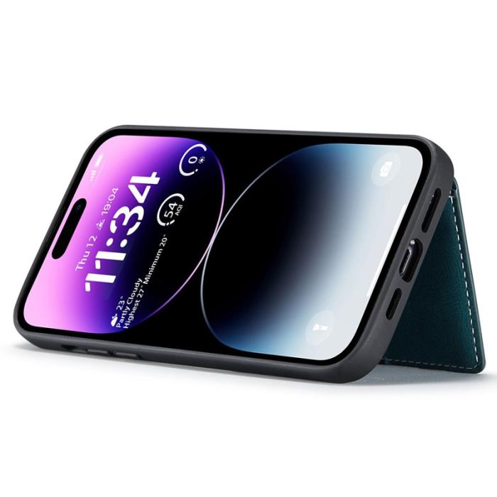 JEEHOOD - JEEHOOD iPhone 14 Pro Max Fodral Äkta Läder Plast - Blå