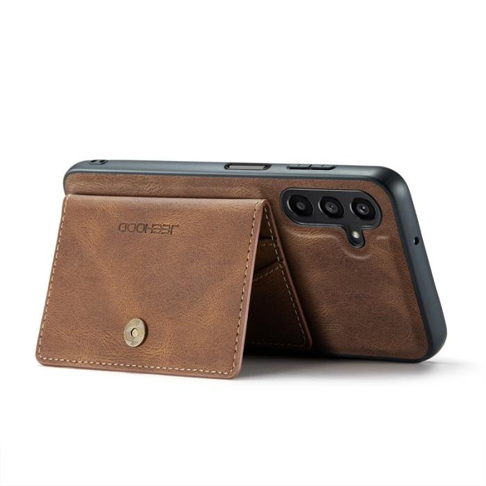 JEEHOOD - JEEHOOD Samsung Galaxy A16 5G Fodral Äkta Läder - Brun