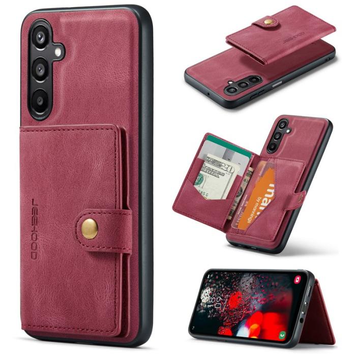 JEEHOOD - JEEHOOD Samsung Galaxy A16 5G Fodral Äkta Läder - Röd