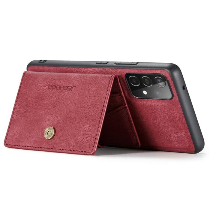 JEEHOOD - JEEHOOD Samsung Galaxy A33 5G Fodral Äkta Läder - Röd