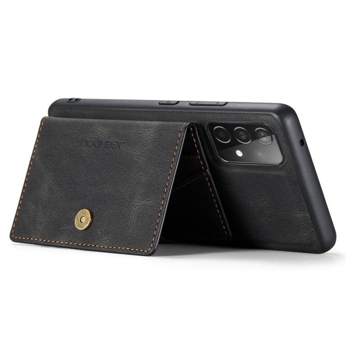 JEEHOOD - JEEHOOD Samsung Galaxy A33 5G Fodral Äkta Läder - Svart