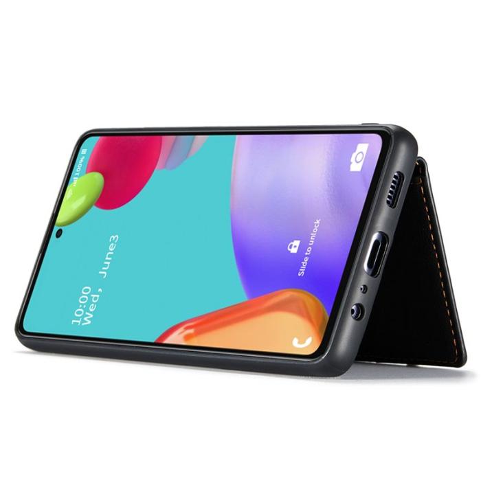 JEEHOOD - JEEHOOD Samsung Galaxy A33 5G Fodral Äkta Läder - Svart