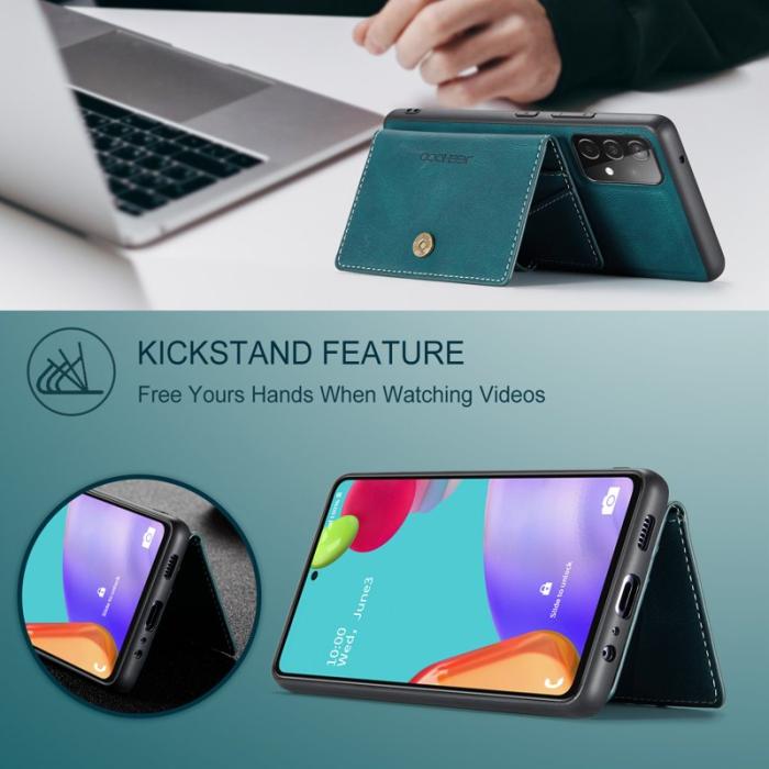 JEEHOOD - JEEHOOD Samsung Galaxy A33 5G Fodral Läder Magnetisk - Blå