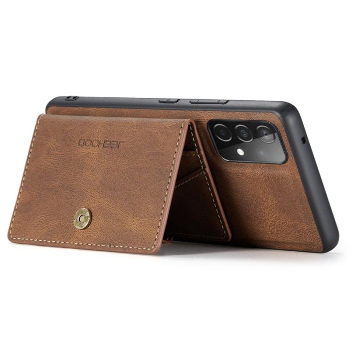 JEEHOOD - JEEHOOD Samsung Galaxy A33 5G Fodral Läder Magnetisk - Brun