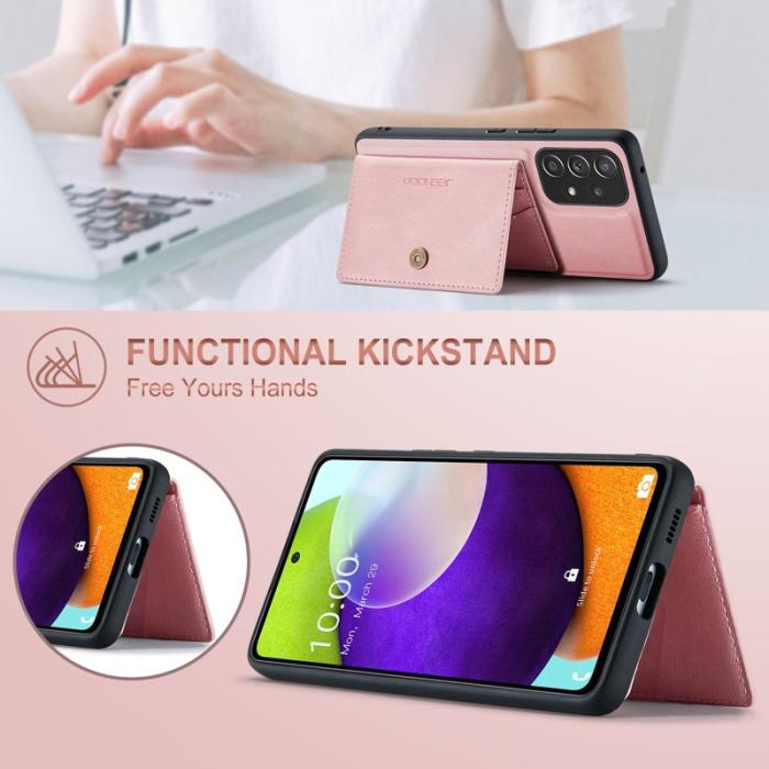 JEEHOOD - JEEHOOD Samsung Galaxy A53 5G Fodral KonstLäder - Rosa