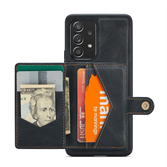 JEEHOOD - JEEHOOD Samsung Galaxy A53 5G Fodral KonstLäder Magnet - Svart