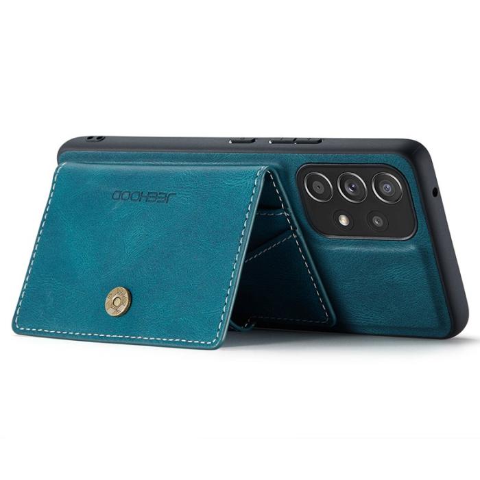 JEEHOOD - JEEHOOD Samsung Galaxy A53 5G Fodral Konstläder - Blå