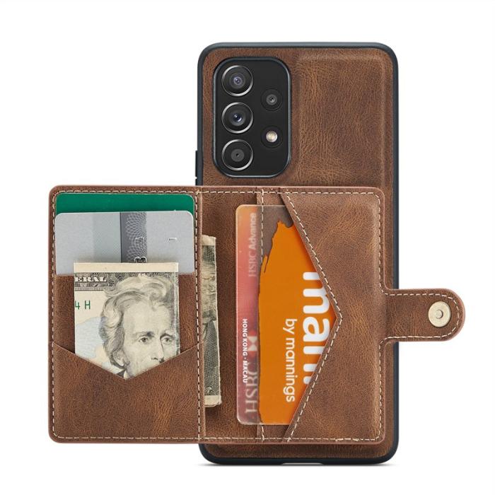 JEEHOOD - JEEHOOD Samsung Galaxy A53 5G Fodral Konstläder - Brun