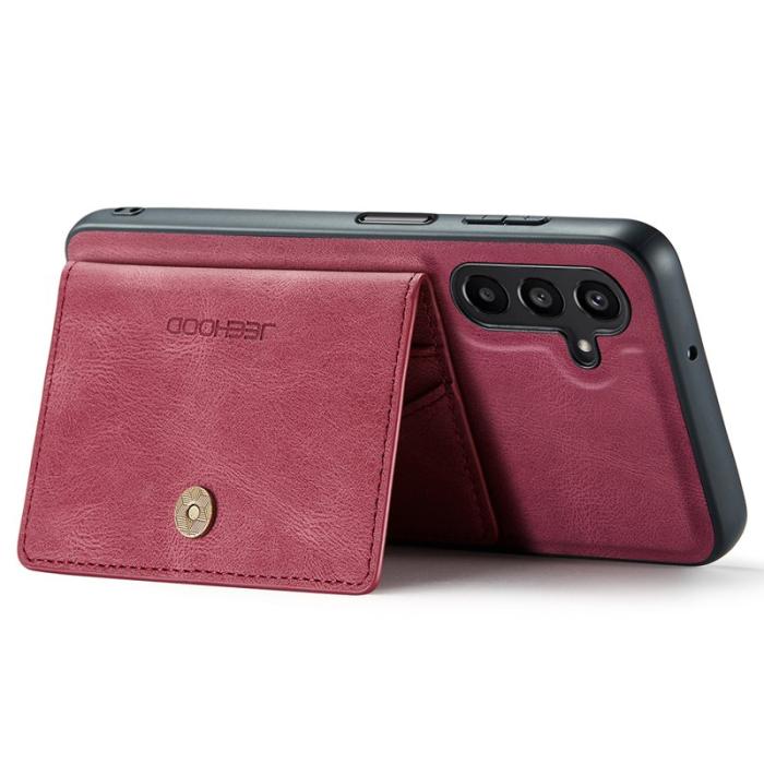 JEEHOOD - JEEHOOD Samsung Galaxy A54 5G Fodral Äkta Läder - Röd