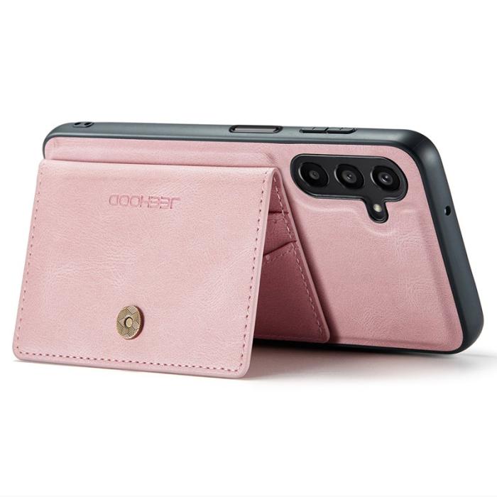 JEEHOOD - JEEHOOD Samsung Galaxy A54 5G Fodral Äkta Läder - Rosa