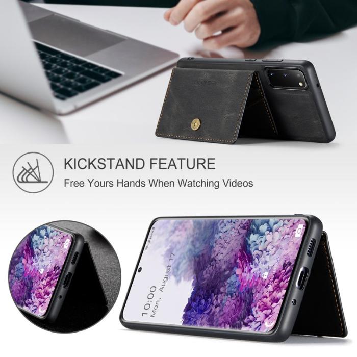 JEEHOOD - JEEHOOD Samsung Galaxy S20 5G Fodral KonstLäder - Svart