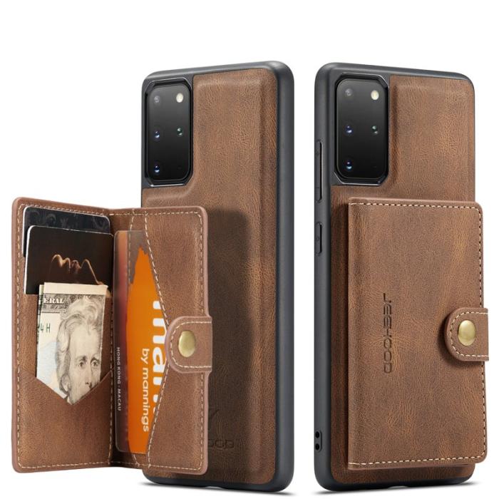 JEEHOOD - JEEHOOD Samsung Galaxy S20 Plus 5G Fodral KonstLäder - Brun