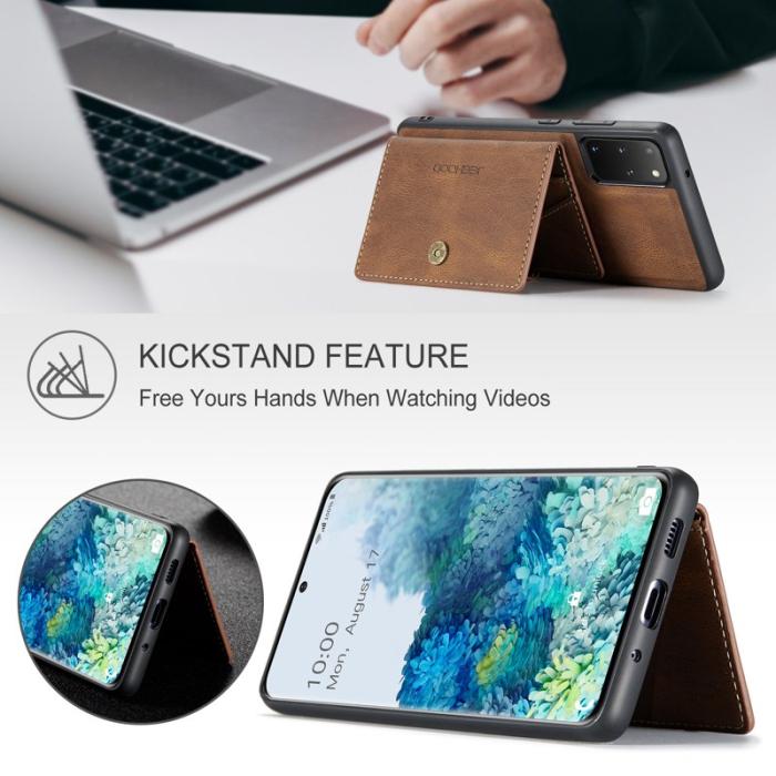 JEEHOOD - JEEHOOD Samsung Galaxy S20 Plus 5G Fodral KonstLäder - Brun