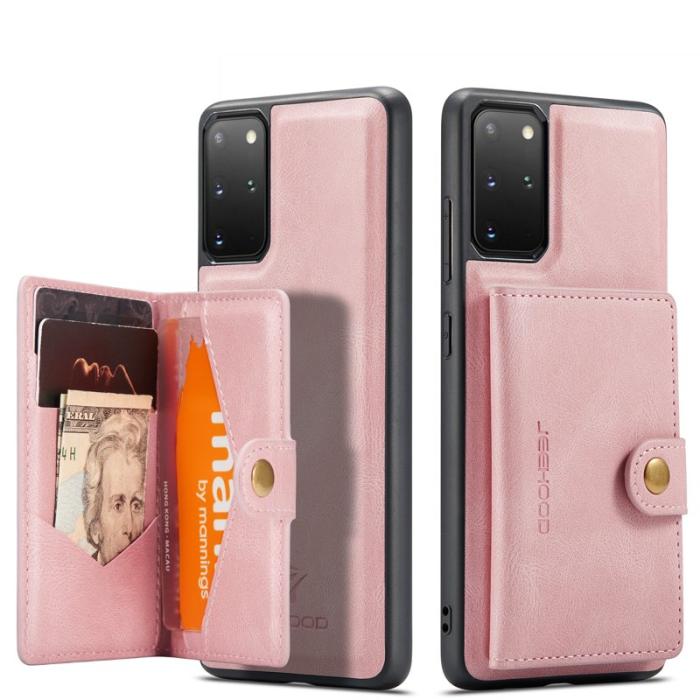 JEEHOOD - JEEHOOD Samsung Galaxy S20 Plus 5G Fodral KonstLäder - Rosa