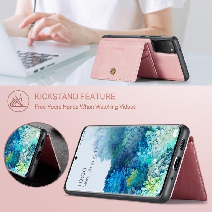 JEEHOOD - JEEHOOD Samsung Galaxy S20 Plus 5G Fodral KonstLäder - Rosa