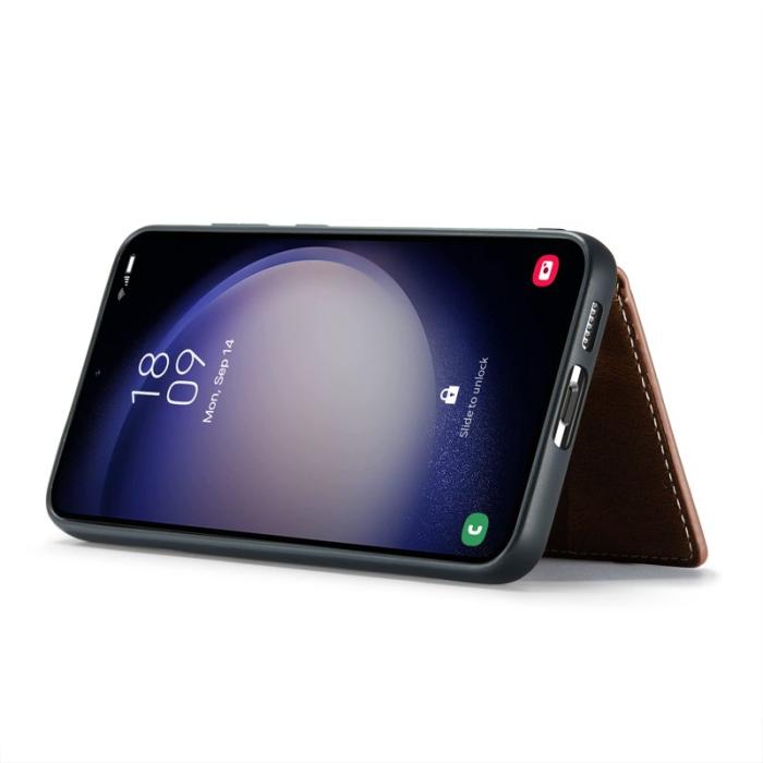 JEEHOOD - JEEHOOD Samsung Galaxy S23 FE Fodral Retro PU Läder - Brun