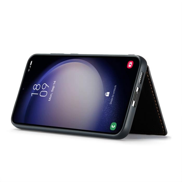 JEEHOOD - JEEHOOD Samsung Galaxy S23 FE Fodral Retro PU Läder - Svart