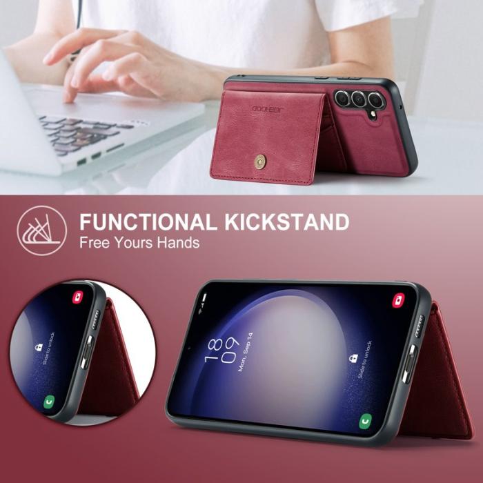 JEEHOOD - JEEHOOD Samsung Galaxy S23 FE Fodral Retro TPU - Röd