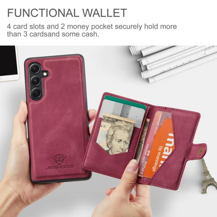 JEEHOOD - JEEHOOD Samsung Galaxy S23 FE Fodral Retro TPU - Röd