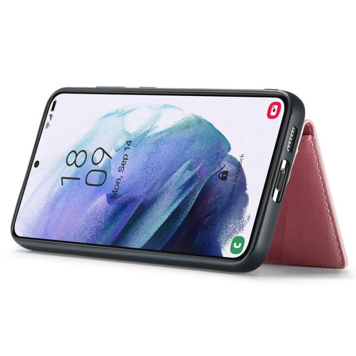 JEEHOOD - JEEHOOD Samsung Galaxy S23 Fodral Äkta Läder - Rosa