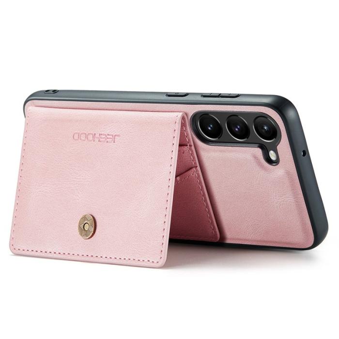 JEEHOOD - JEEHOOD Samsung Galaxy S23 Fodral Äkta Läder - Rosa