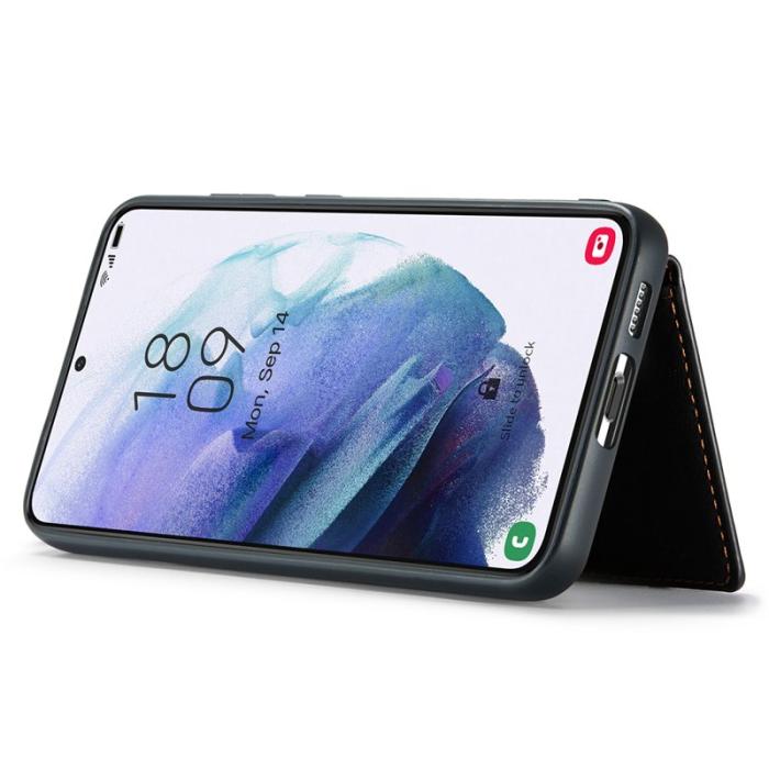 JEEHOOD - JEEHOOD Samsung Galaxy S23 Fodral Äkta Läder - Svart