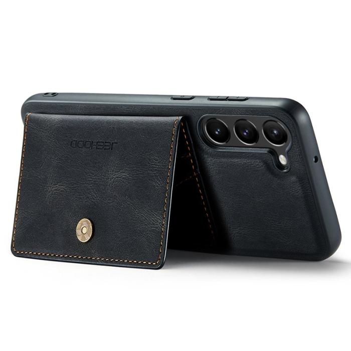 JEEHOOD - JEEHOOD Samsung Galaxy S23 Fodral Äkta Läder - Svart