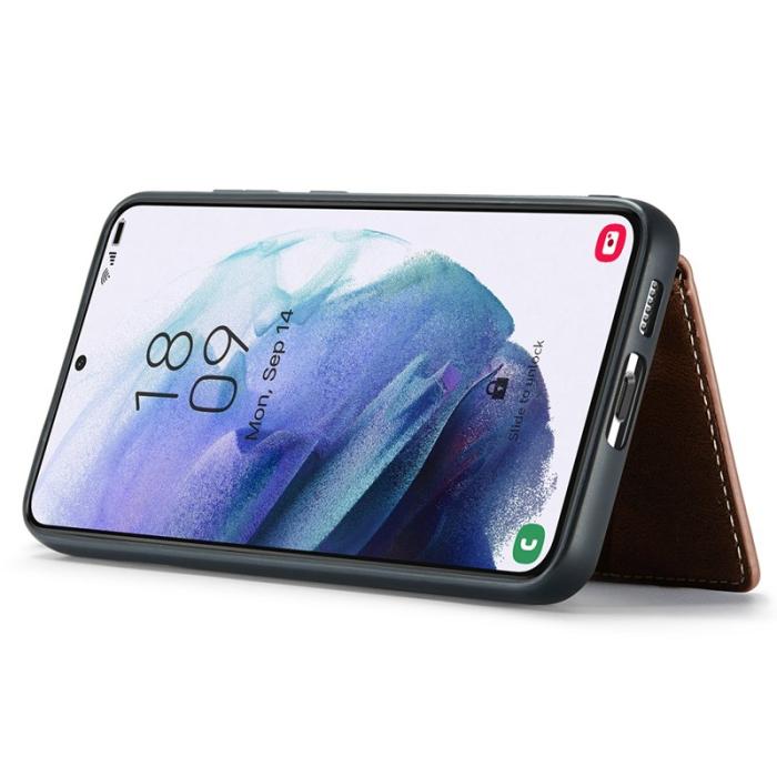 JEEHOOD - JEEHOOD Samsung Galaxy S23+ Fodral Äkta Läder Magnetisk - Brun