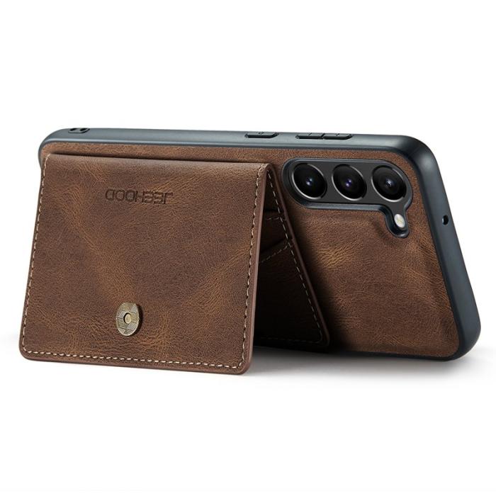 JEEHOOD - JEEHOOD Samsung Galaxy S23 Fodral Läder - Brun