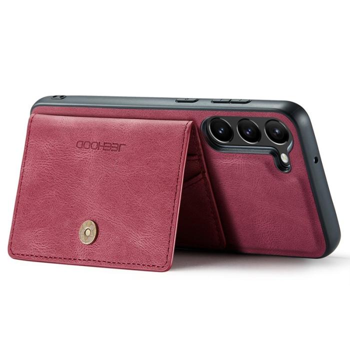 JEEHOOD - JEEHOOD Samsung Galaxy S23 Fodral Läder - Röd