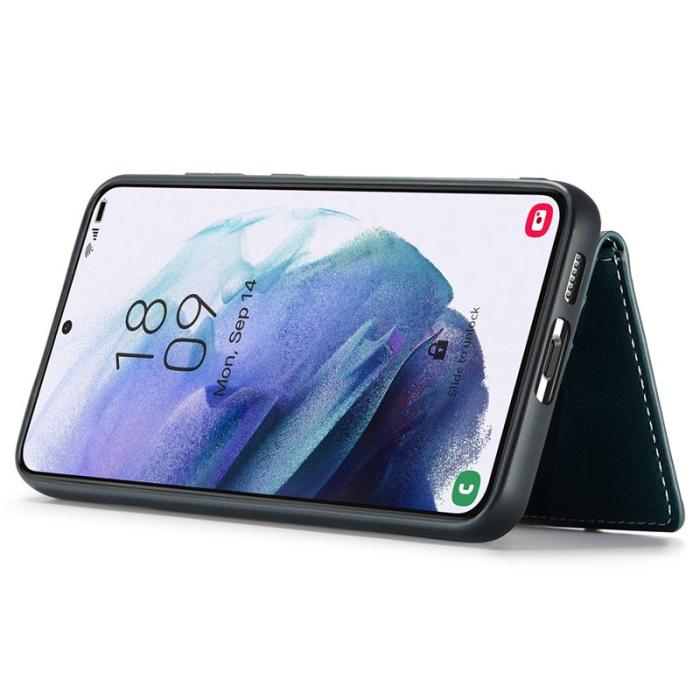 JEEHOOD - JEEHOOD Samsung Galaxy S23+ Fodral Läder Magnetisk - Blå