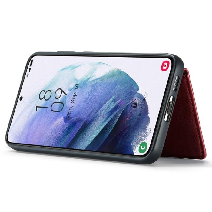 JEEHOOD - JEEHOOD Samsung Galaxy S23+ Fodral Läder Magnetisk - Röd