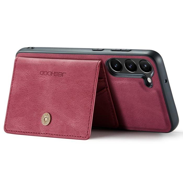 JEEHOOD - JEEHOOD Samsung Galaxy S23+ Fodral Läder Magnetisk - Röd