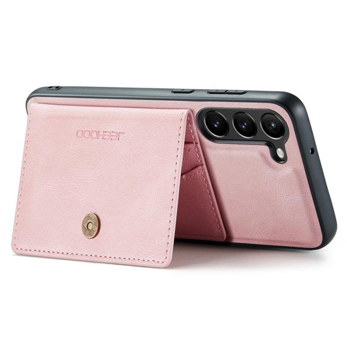 JEEHOOD - JEEHOOD Samsung Galaxy S23+ Fodral Läder Magnetisk - Rosa