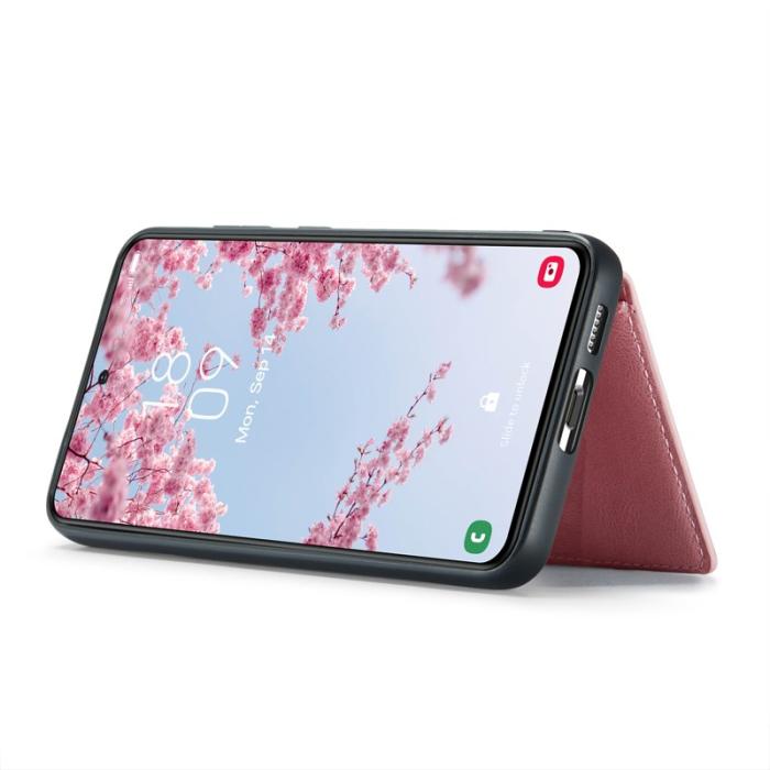 JEEHOOD - JEEHOOD Samsung Galaxy S24 Skal Fodral Läder Plast - Rosa