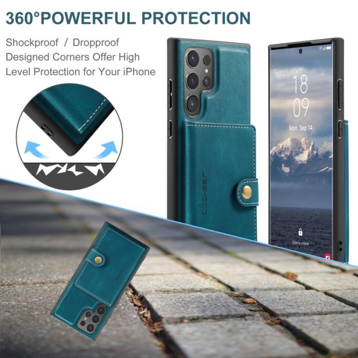 JEEHOOD - JEEHOOD Samsung Galaxy S24 Ultra Mobilskal Plast - Blå