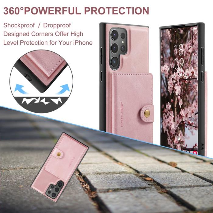 JEEHOOD - JEEHOOD Samsung Galaxy S24 Ultra Mobilskal Plast - Rosa