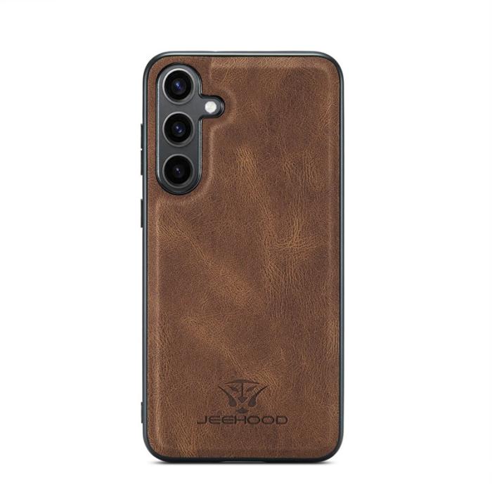 JEEHOOD - JEEHOOD Samsung Galaxy S25+ Fodral KonstLäder - Brun