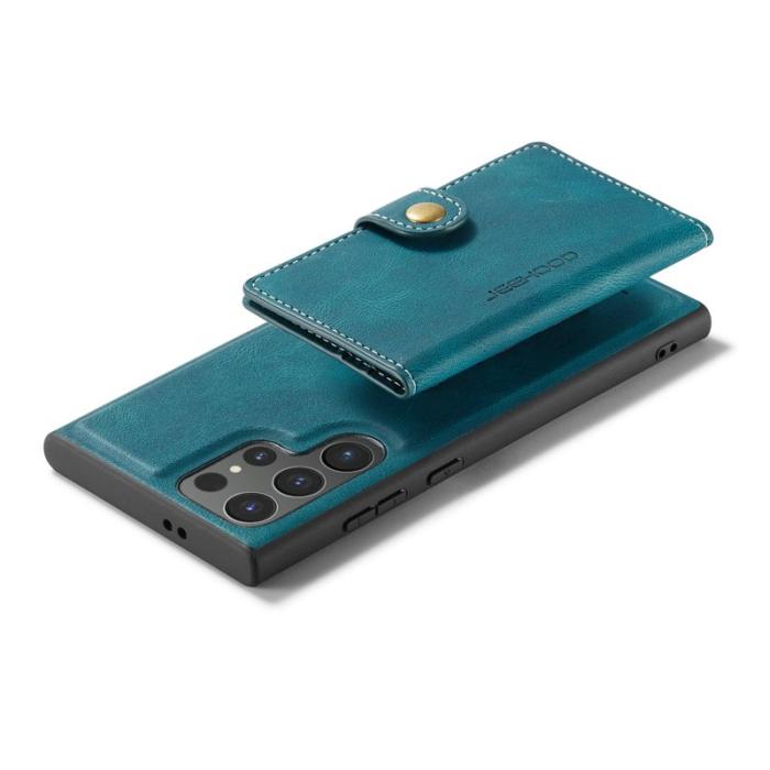 JEEHOOD - JEEHOOD Samsung Galaxy S25 Ultra Fodral KonstLäder - Blå