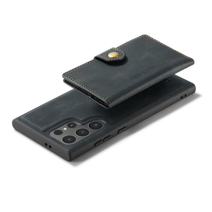 JEEHOOD - JEEHOOD Samsung Galaxy S25 Ultra Fodral KonstLäder - Svart