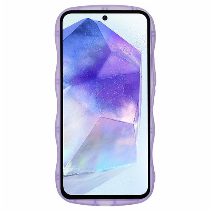 OEM - JTW Samsung Galaxy A35 5G Skal Epoxy Stötabsorberande TPU - Transparent Lila