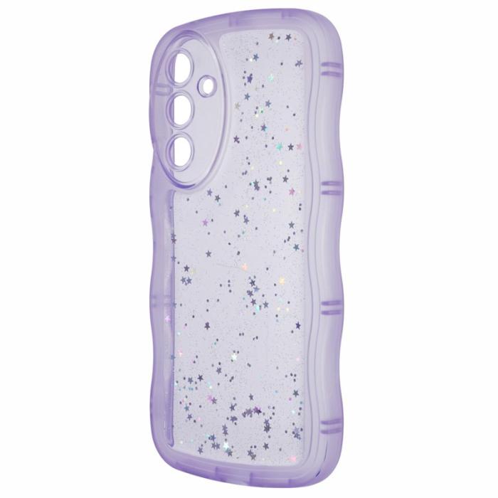 OEM - JTW Samsung Galaxy A35 5G Skal Epoxy Stötabsorberande TPU - Transparent Lila