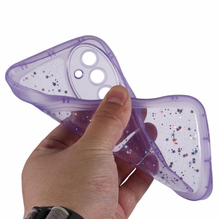 OEM - JTW Samsung Galaxy A35 5G Skal Epoxy Stötabsorberande TPU - Transparent Lila