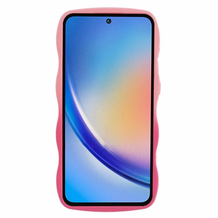 OEM - JTW Samsung Galaxy A35 5G Skal TPU Gradient Färg - Rosa+Rosa